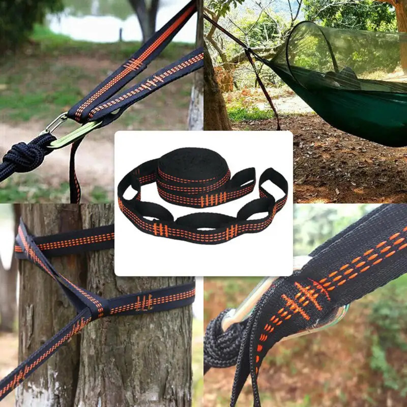 2pcs Hammock Straps Reinforced Polyester High Load-Bearing for Outdoor Camping gallery