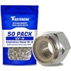 Nylon Insert Hex Lock Nuts - 3/8"- 16 (50-Pack) Stainless 3/8-16 (50 Pack) gallery