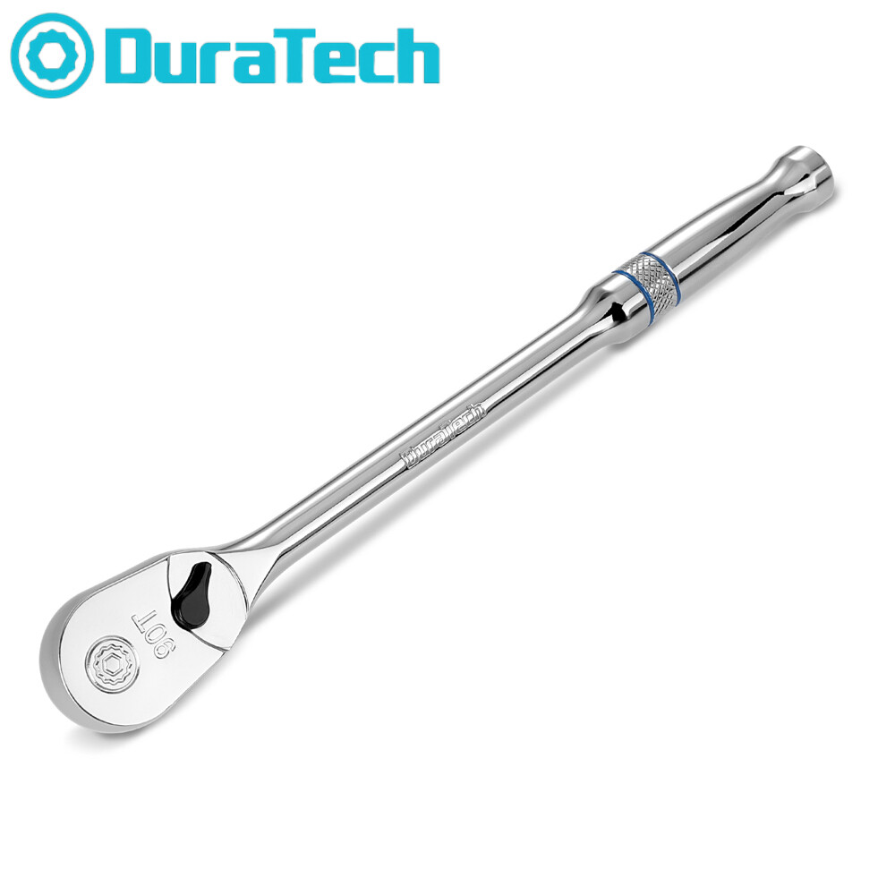 DURATECH 1/4" Drive Ratchet Handle 90Tooth Ratchet Wrench w/8" Extra Long Handle gallery