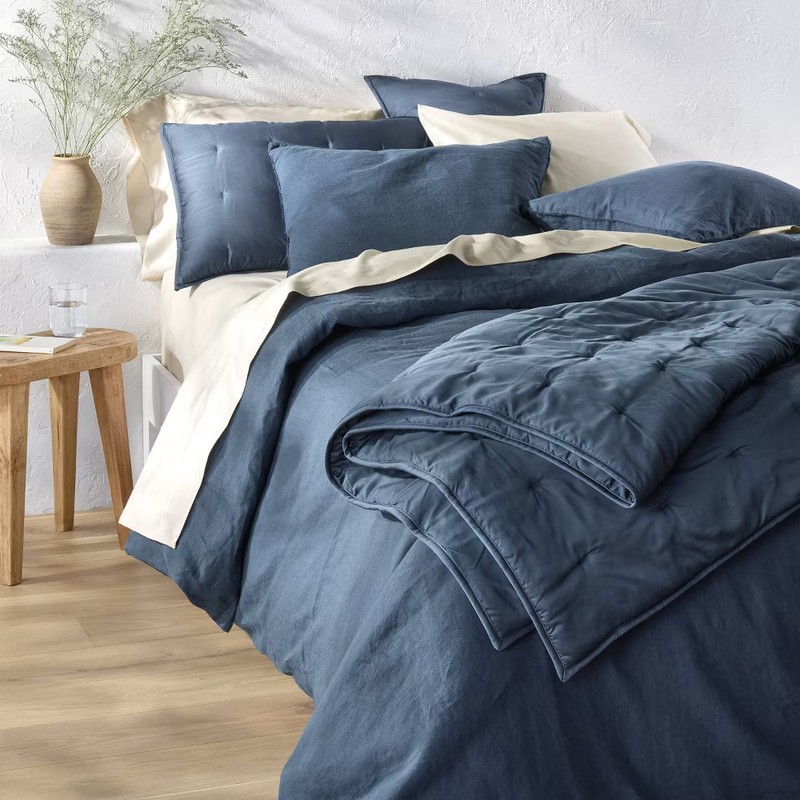 Standard 600 Thread Count Sateen Pillowcases Natural - Casaluna gallery