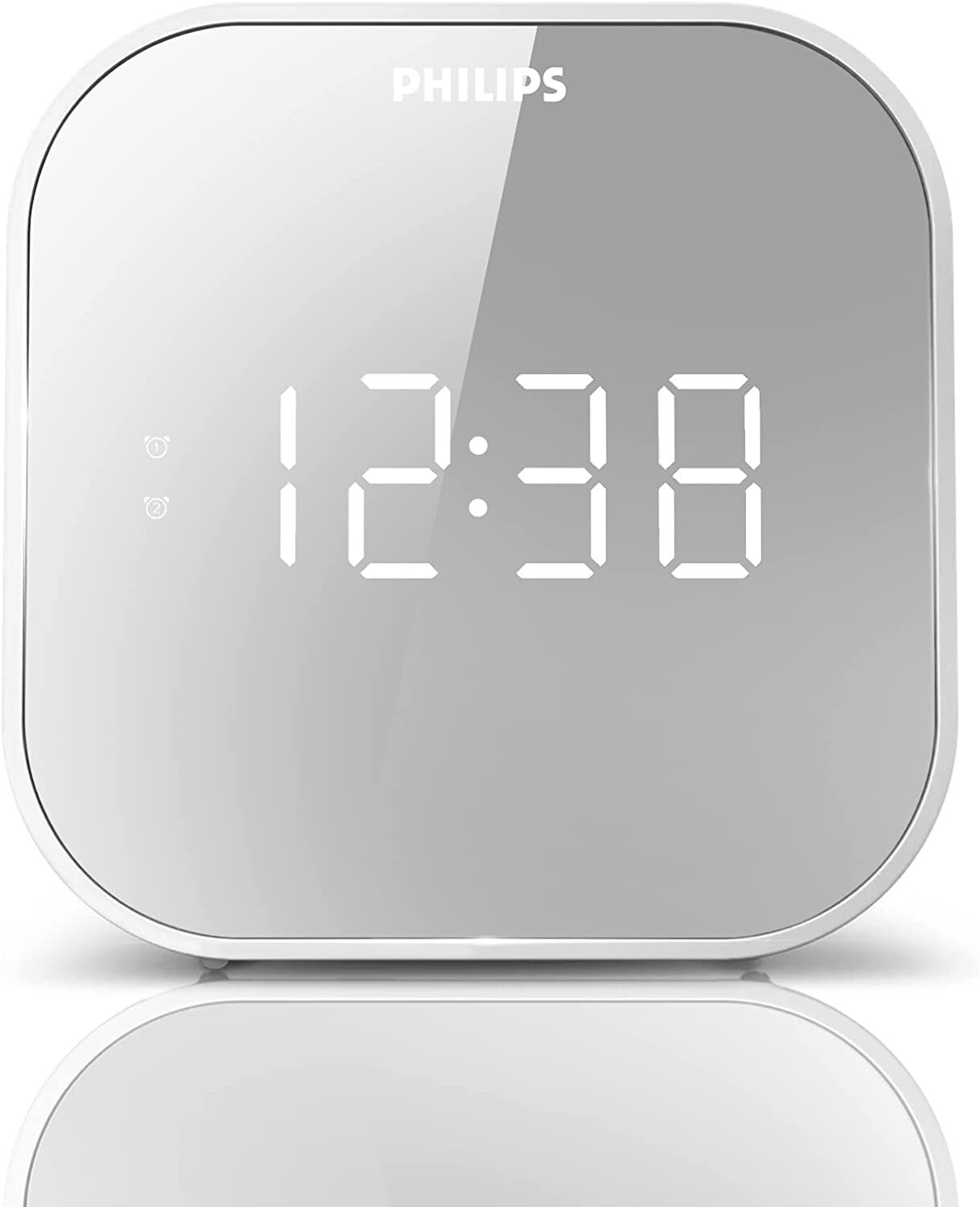 Philips Alarm Radio Clock With USB. Easy Snooze. USB Port- Battery Backup gallery