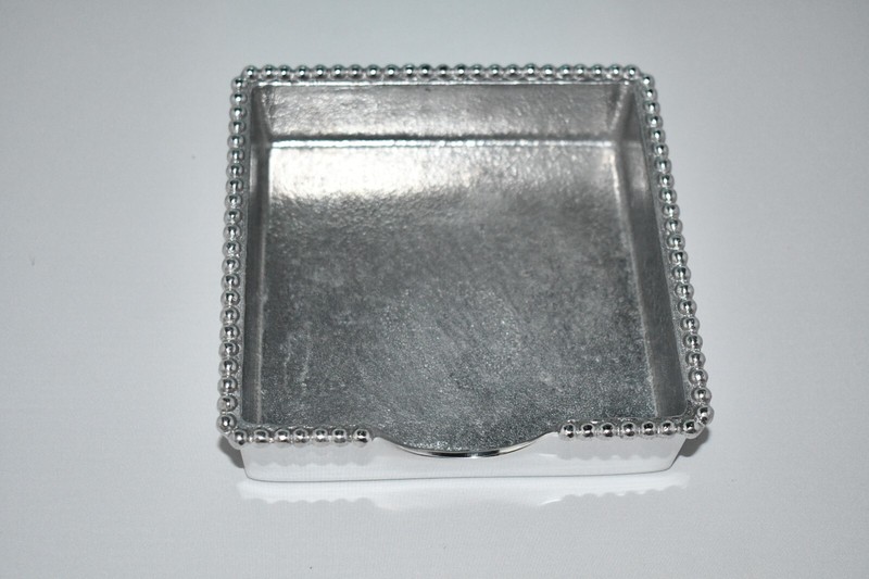Mariposa Beaded Peppermint Napkin Box Set #1605-C NIB gallery