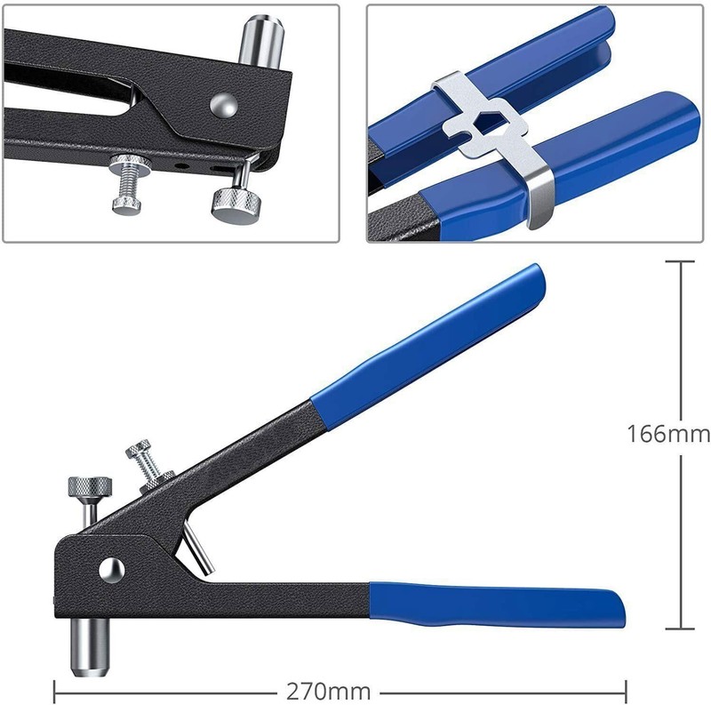 86pc Threaded Nut Rivet Gun M3-M8 Insert Tool Riveter Rivnut Setter Riveting Kit gallery