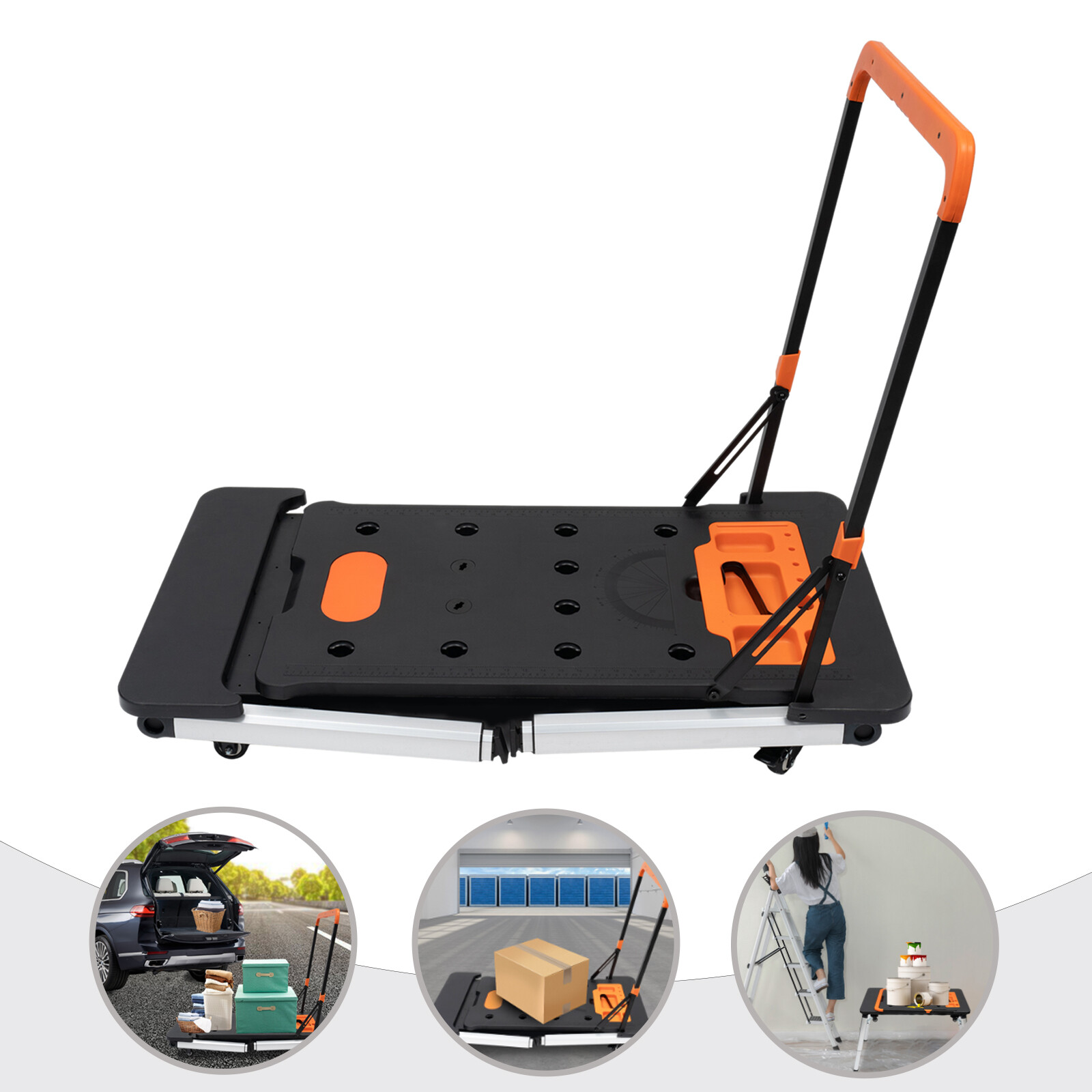 7-in-1 Portable Workbench Folding Sawhorse Work Table 550LBS Capacity 1090x550mm gallery