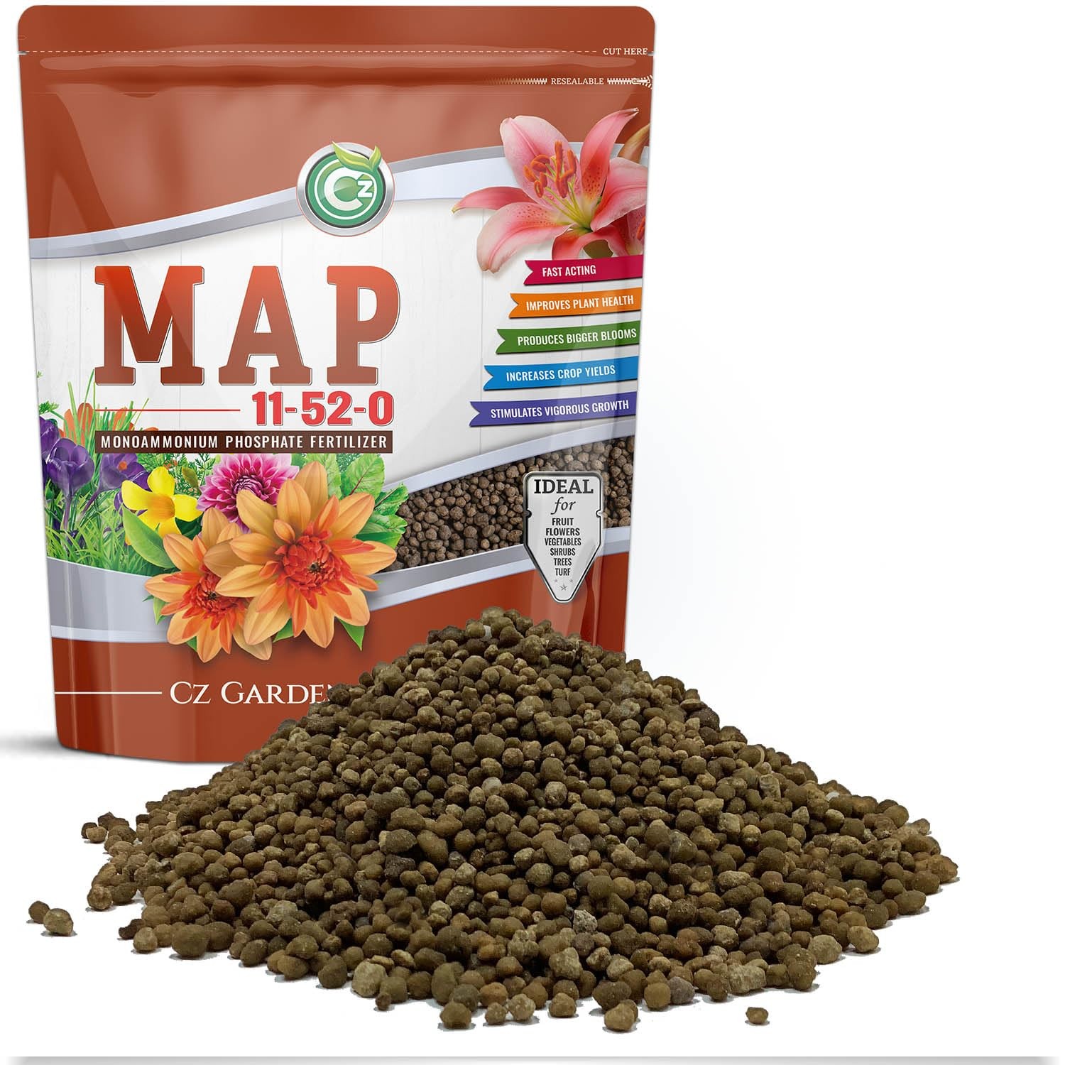 11-52-0 MAP Fertilizer - Made in USA - Cz Garden Organics gallery