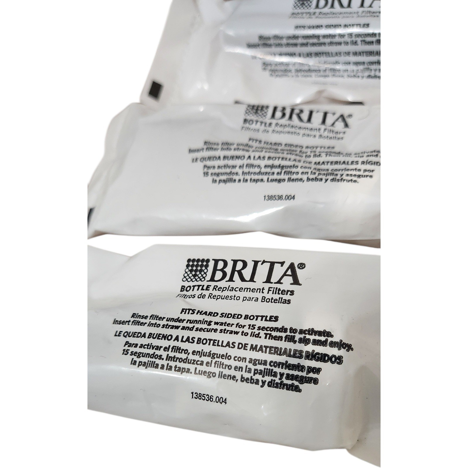 Brita Bottle Replacement Filters 3 Pack for Hard Sided Bottles 138536.004 White gallery