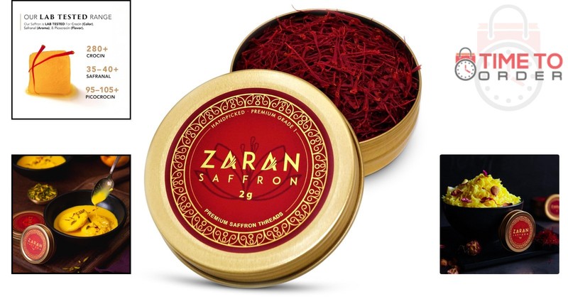 Saffron Threads 2g Super Negin Pure Spice for Paella Risotto Tea gallery