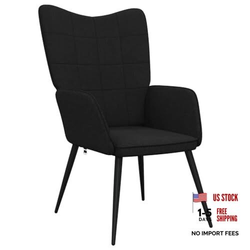 Chill Chair Fabric (100% Polyester), Steel Standard Modern 327947 Black gallery