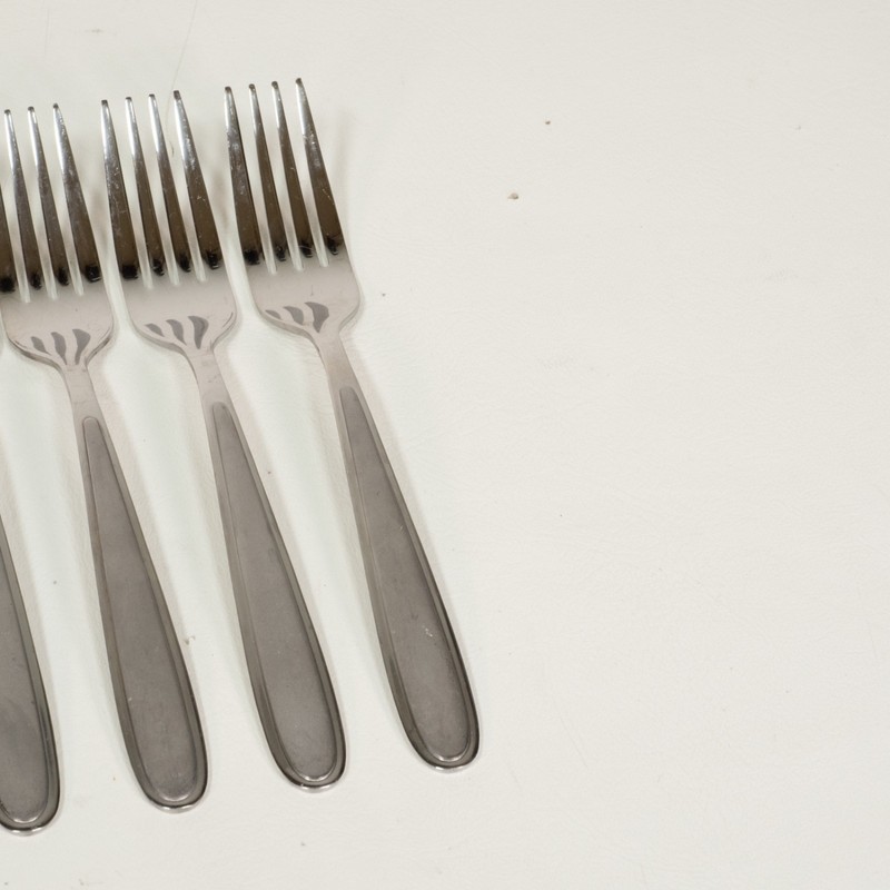 21 PC Oneida Mooncrest Silverware Flatware Stainless Set Spoon Fork gallery