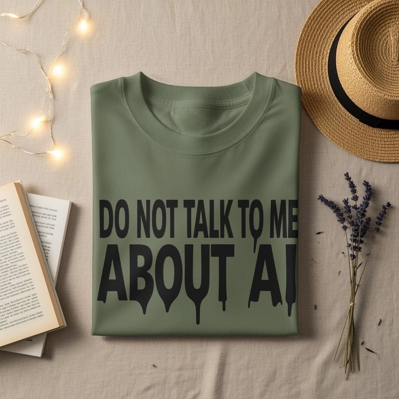 Do Not Talk AI Drip Statement (T-Shirt, Sweatshirt or Hoodie) gallery