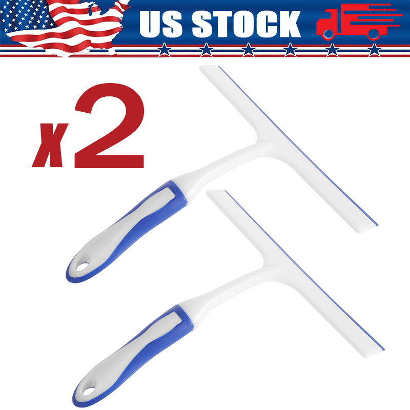 2x Window Mirror Car Windshield Squeegee Shower Glass Wiper Kitchen House Clean gallery