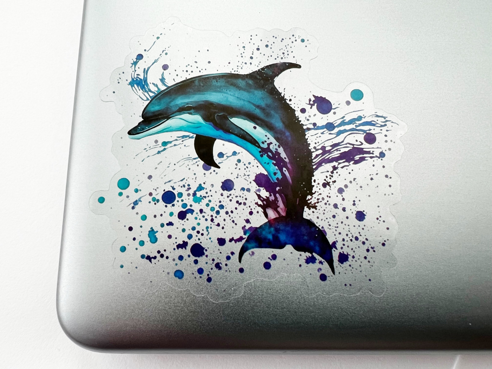 Colorful Dolphin 3 Inch Transparent Sticker Ocean Fishing Nature Decal gallery