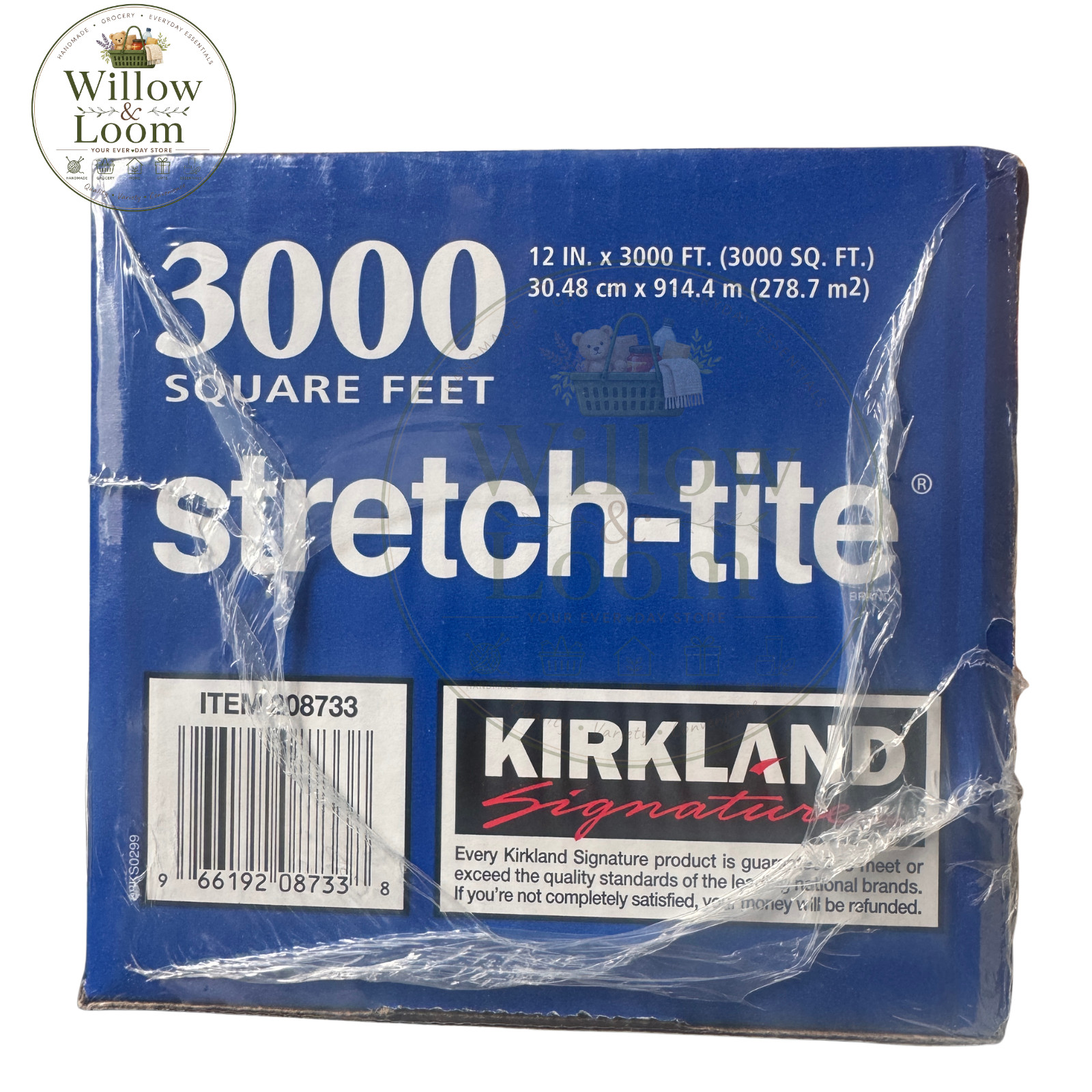 Kirkland Signature Stretch Tite Plastic Food Wrap 3000 Square Feet With Cutter gallery