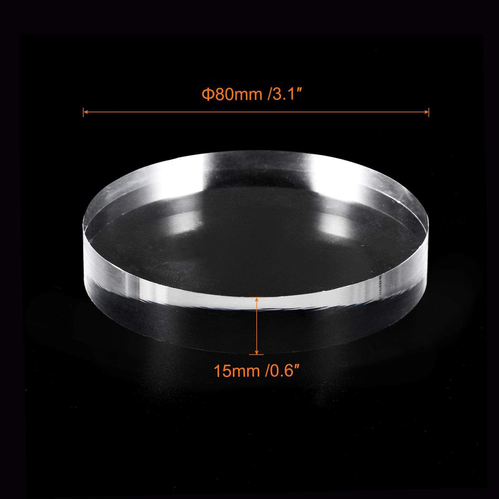 Clear Acrylic Solid Cylinder Round Display Riser, 0.6 Inches x 3.1 Inches gallery