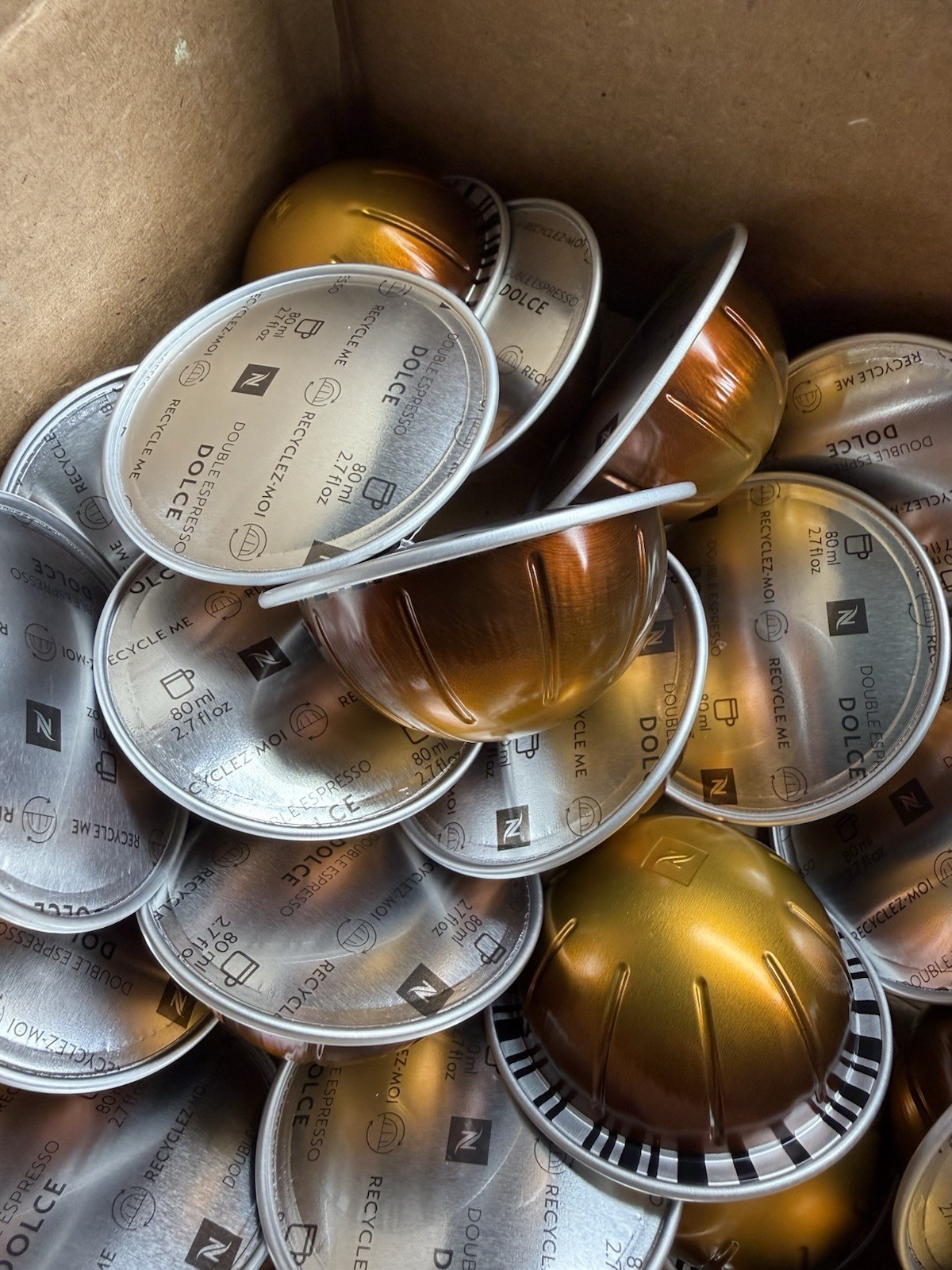 Nespresso Vertuo Pods - Double Espresso Dolce - 30 Capsules Loose gallery