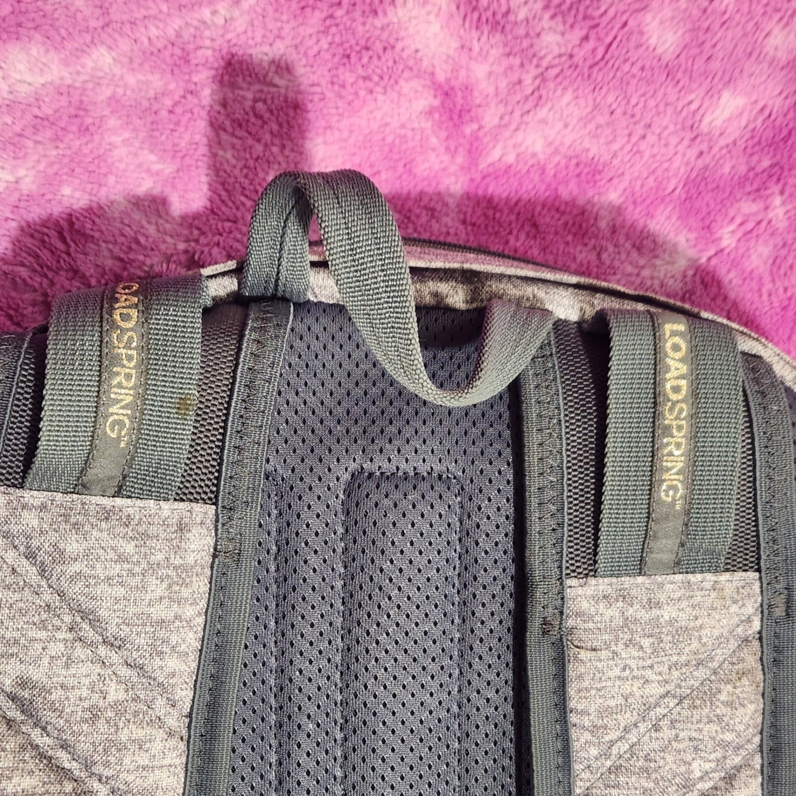 Adidas Loadspring Backpack Gray Black 100% Recycled Polyester Laptop Bookbag 3