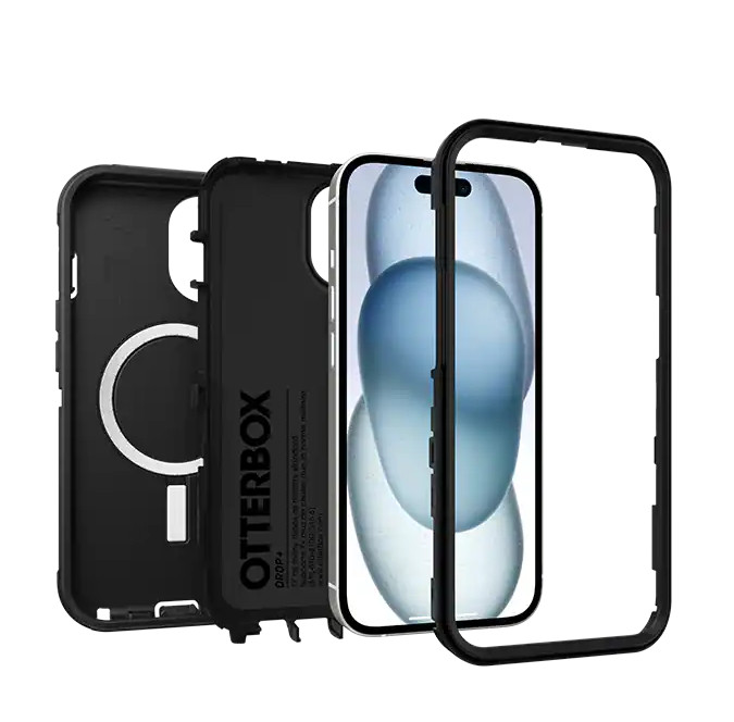 OtterBox Defender Pro Series Case with MagSafe - iPhone 16e/15/14/13 Black gallery