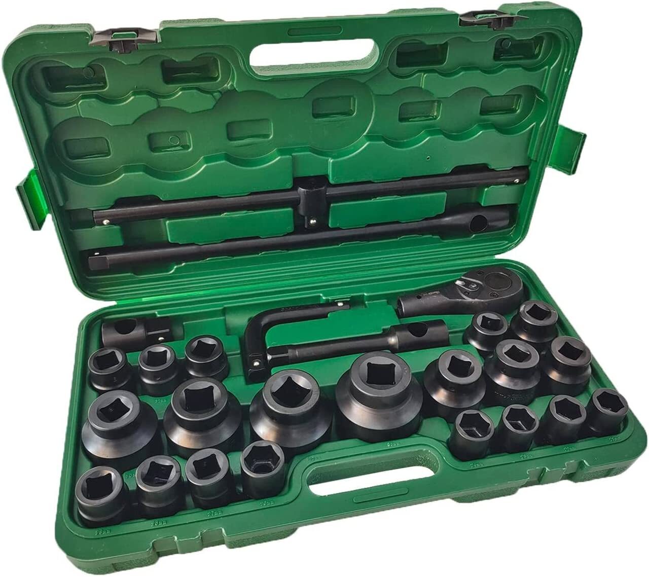 26 Pcs 3/4" Drive Impact Socket Set Cr-V Chrome Vanadium Steel Standard Metric gallery