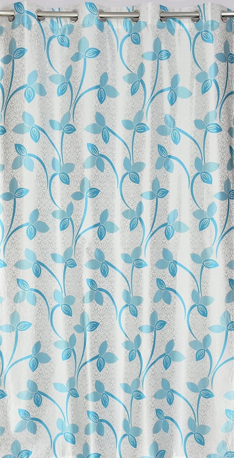 New 2 Piece Eyelet Polyester Door Curtain Set - 7 feet gallery