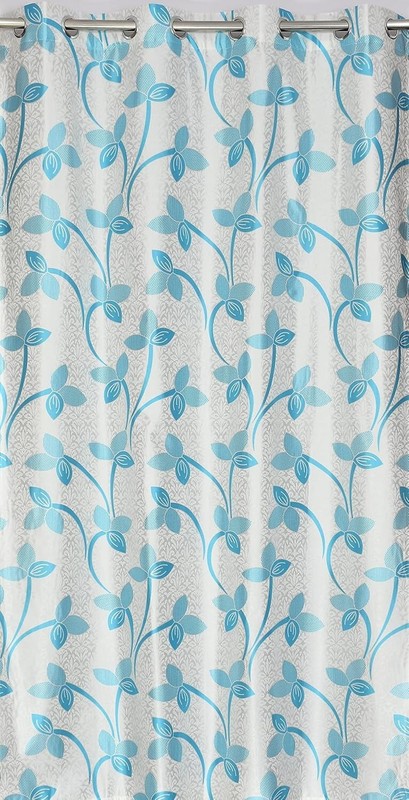 New 2 Piece Eyelet Polyester Door Curtain Set - 7 feet gallery