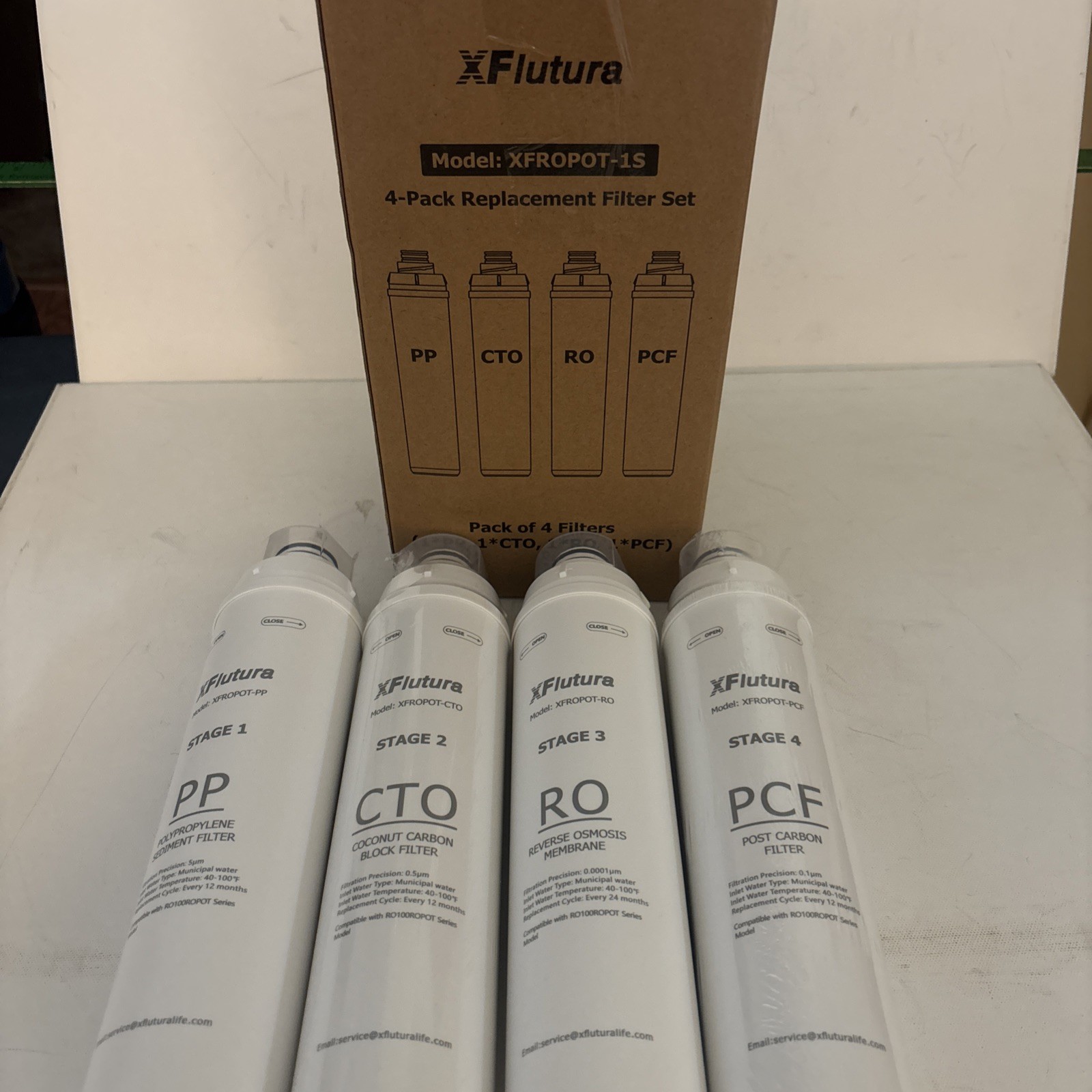 RO100ROPOT 4-Pack Replacement Filter Set, Pack of 4 Filters: PP, CTO, RO, PCF gallery