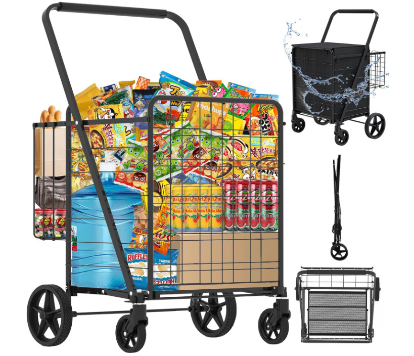 Carro Plegable 440LB con Ruedas 360° y Bolsa Impermeable Grande gallery