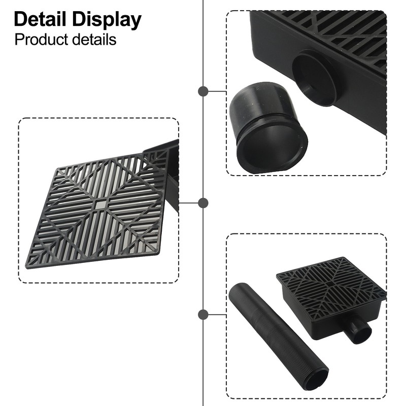 Low Profile Catch Basin Drain Kit For Catch Basin 9.05??9.05in Underground Water gallery