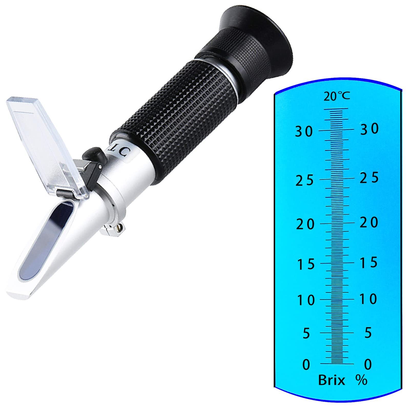 Brix Refractometer 0-32% Brix Meter Refractometer for Testing Sugar Content ATC gallery