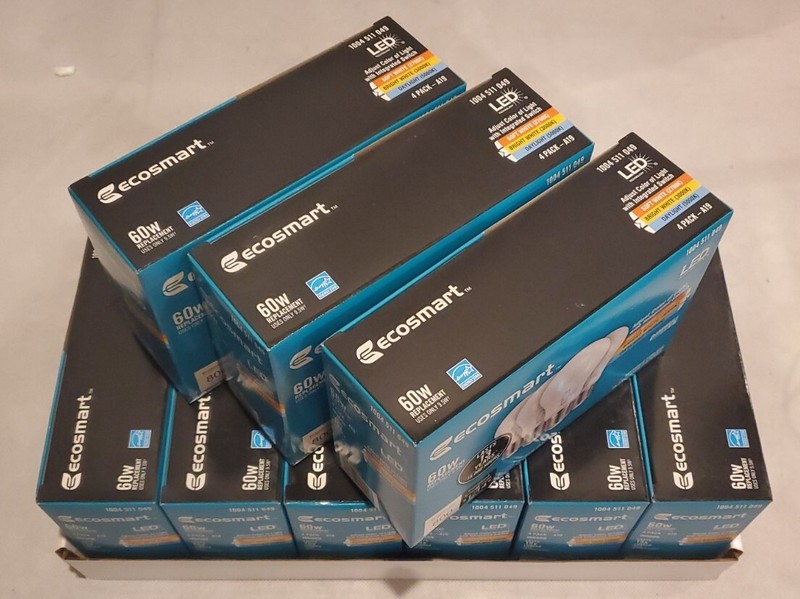 Ecosmart LED 60w Replacement Dimmable Bulb A9A19A60WT20C04 4 Pack E345327 gallery