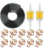 1/4" Inch ID Fuel Line Set - 2 Meter / 6-Foot ¼ Inch Fuel Line + 2 Pcs 1/4 In... gallery