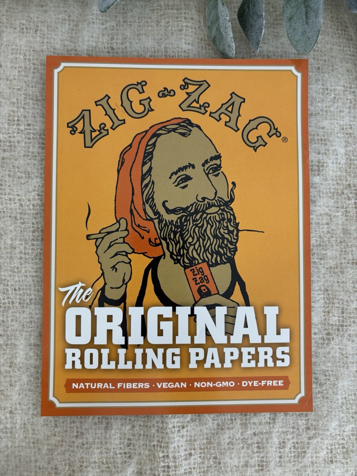 Zig Zag Vinyl Decals Set Of 2 Approx 7x9 Retail Display Sticker Orange Advert gallery
