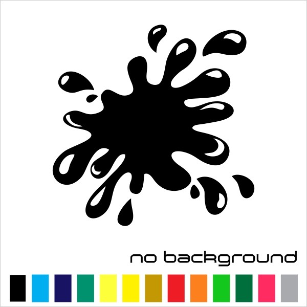Paint Splatter Sticker Vinyl Decal - Paintball Splat Shot Wall Car Window Bumper gallery
