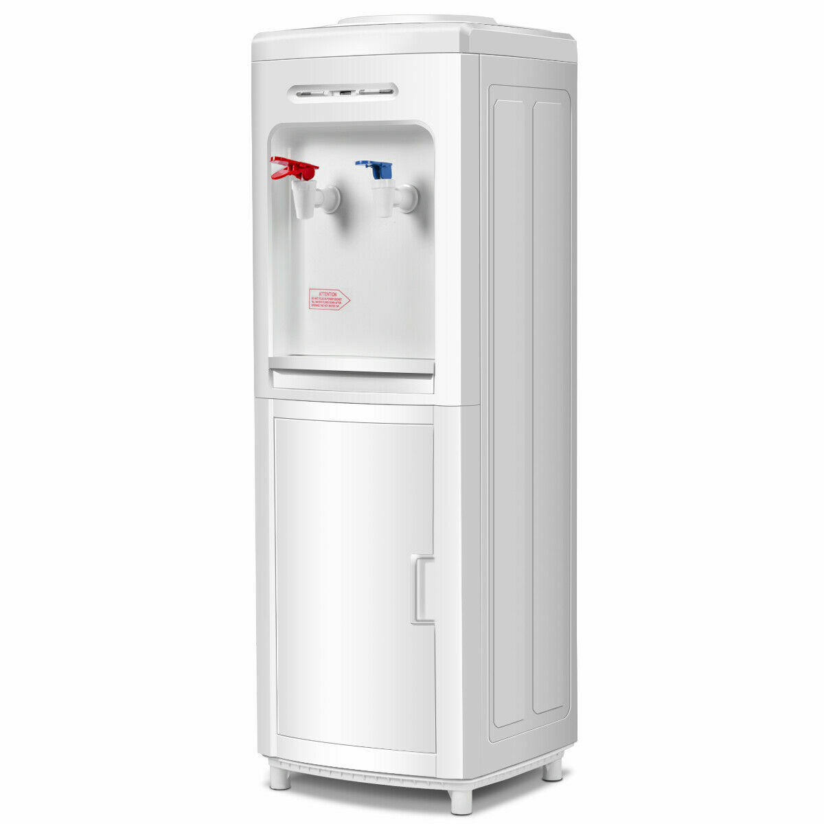 5 Gallon Top Loading Hot & Cold Water Dispenser Cooler w/ Storage Cabinet gallery