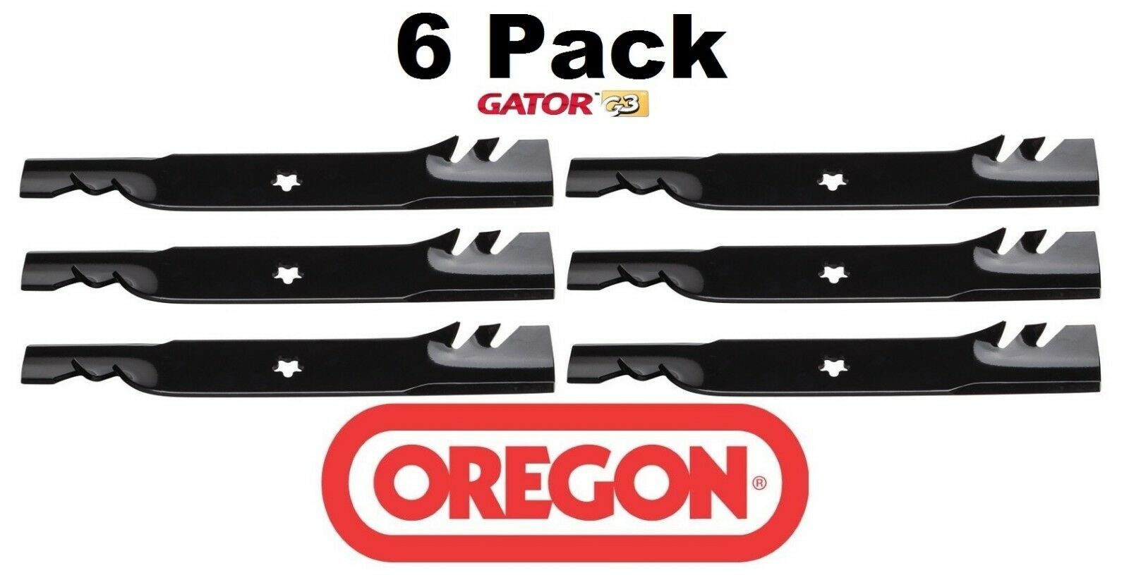 6 Pack Oregon 96-615 Mower Blade Gator G3 Fits Dixon 532180054 gallery