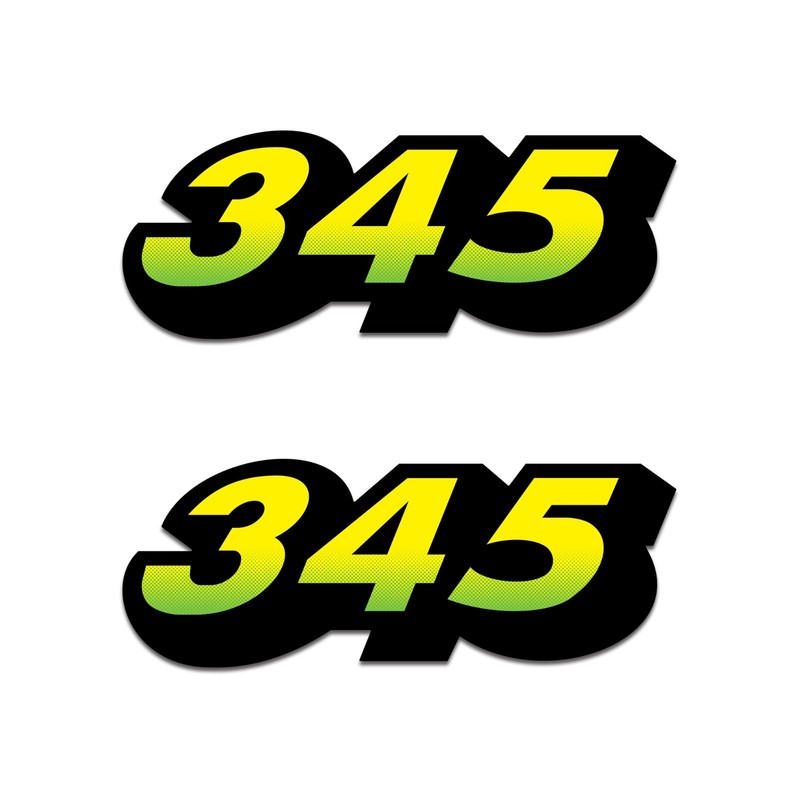New Replacement Decal Set for John Deere 345 Lawn Tractor Hood Vinyl Sticker Kit gallery