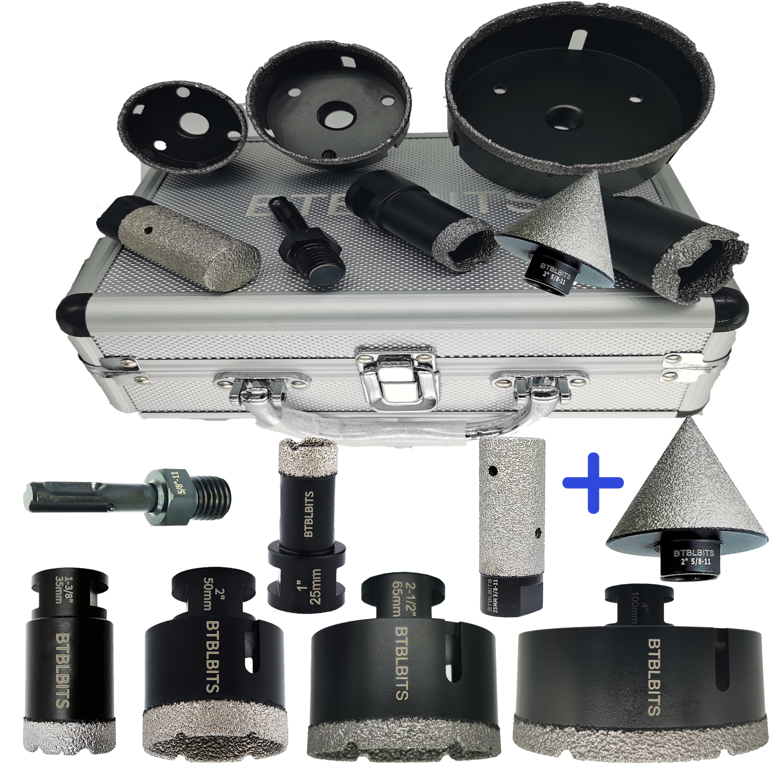 Diamond Drilling Core Bits Set Kit Hole Saw For Marble Granite Tile Porcelain gallery