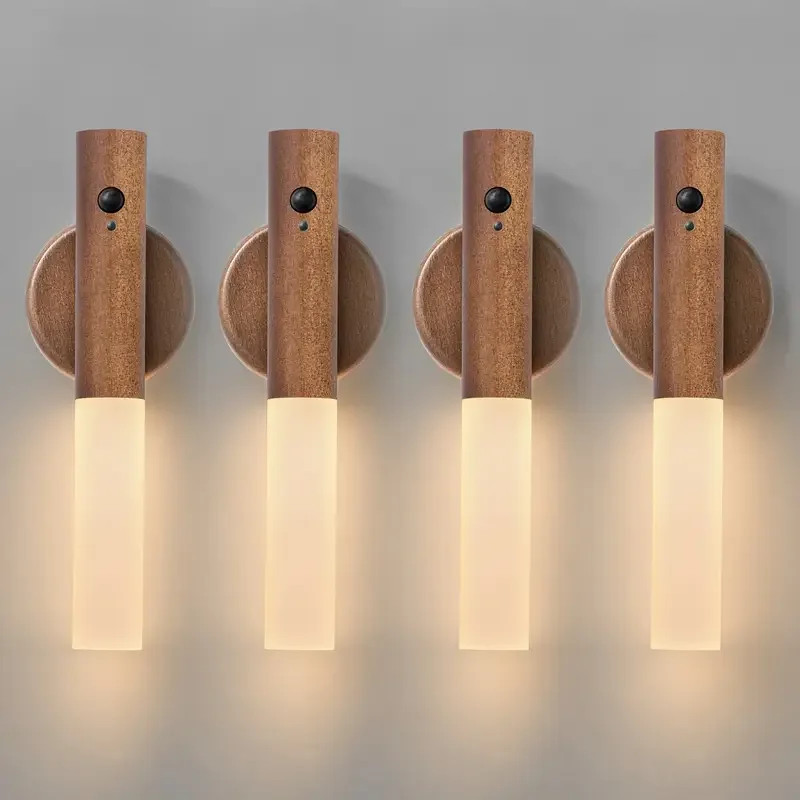 Veilleuse LED Murale Rechargeable Détecteur Mouvement Magnétique Portable gallery