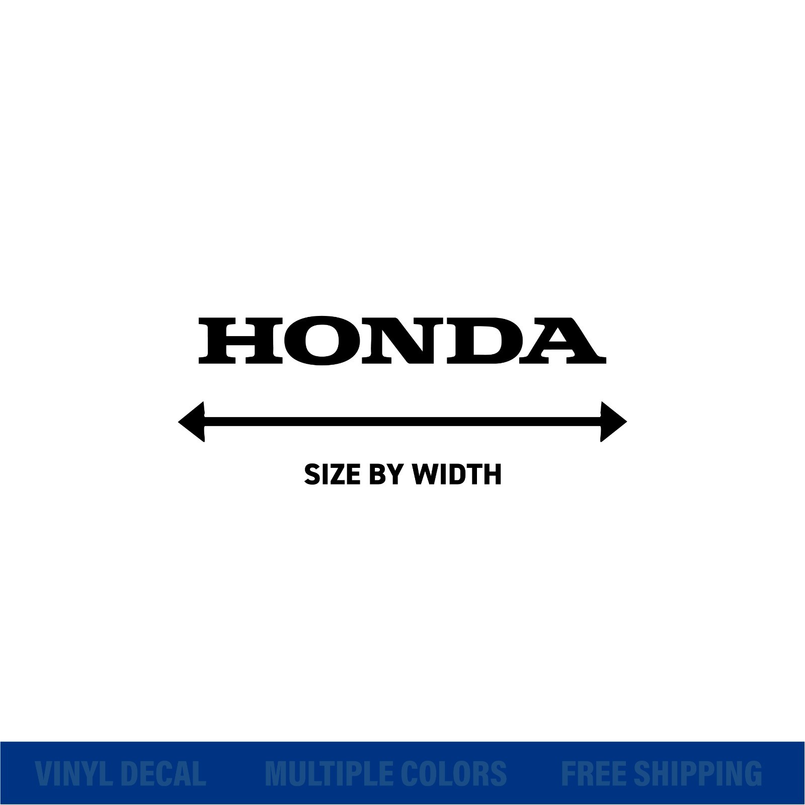 Honda Logo Decal – Vinyl Sticker for Motorcycle, Bike, Car, or Truck Window gallery