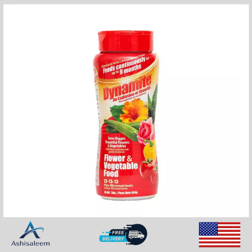 Dynamite 1 lb Flower & Vegetable Plant Food Slow Release Fertilizer Garden Plant gallery