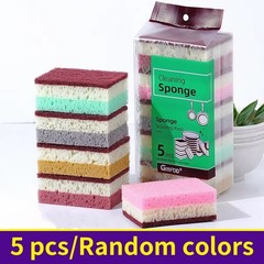 10pcs High Density Sponge Cleaning Cloth: Non-Greasy Dishwashing & Kitchen Tool