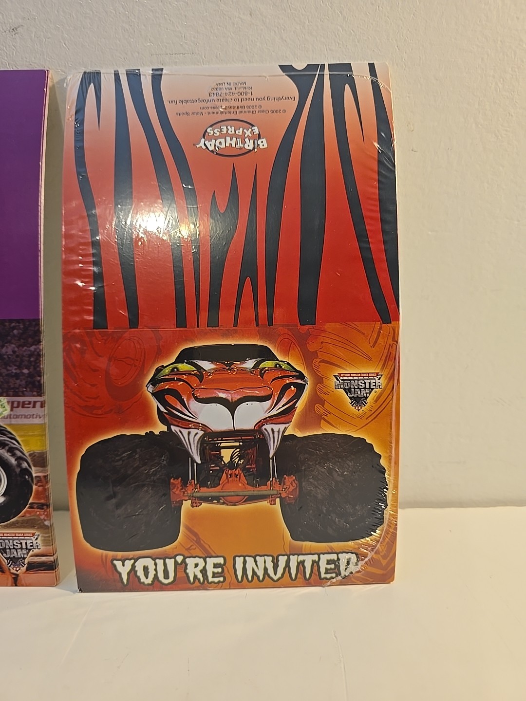 MONSTER JAM SERIES MONSTER TRUCK GRAVE DIGGER BIRTHDAY INVITATIONS+THANK YOU gallery