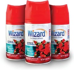 3 WIZARD AUTOMATIC SPRAY REFILLS – 5 oz ROSE BOUQUET