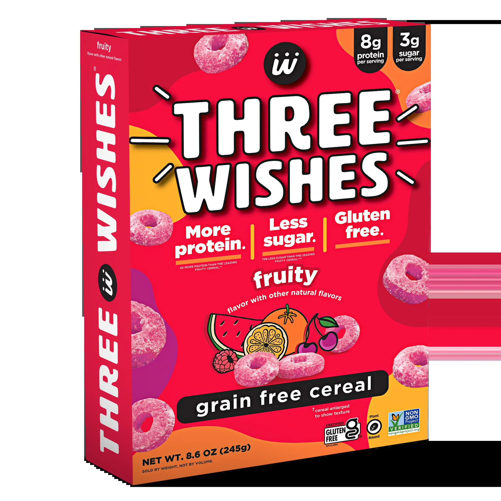 Three Wishes Grain Free Cereal, Fruity, Gluten-Free gallery