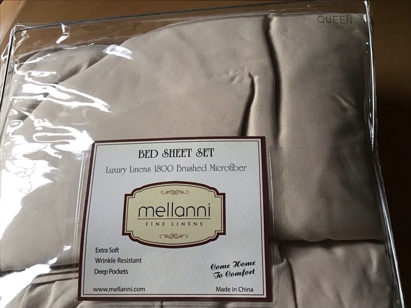 Mellanni 1800 Brushed Microfiber QUEEN Bed Sheet Set, 4 Piece NEW Tan/Beige gallery