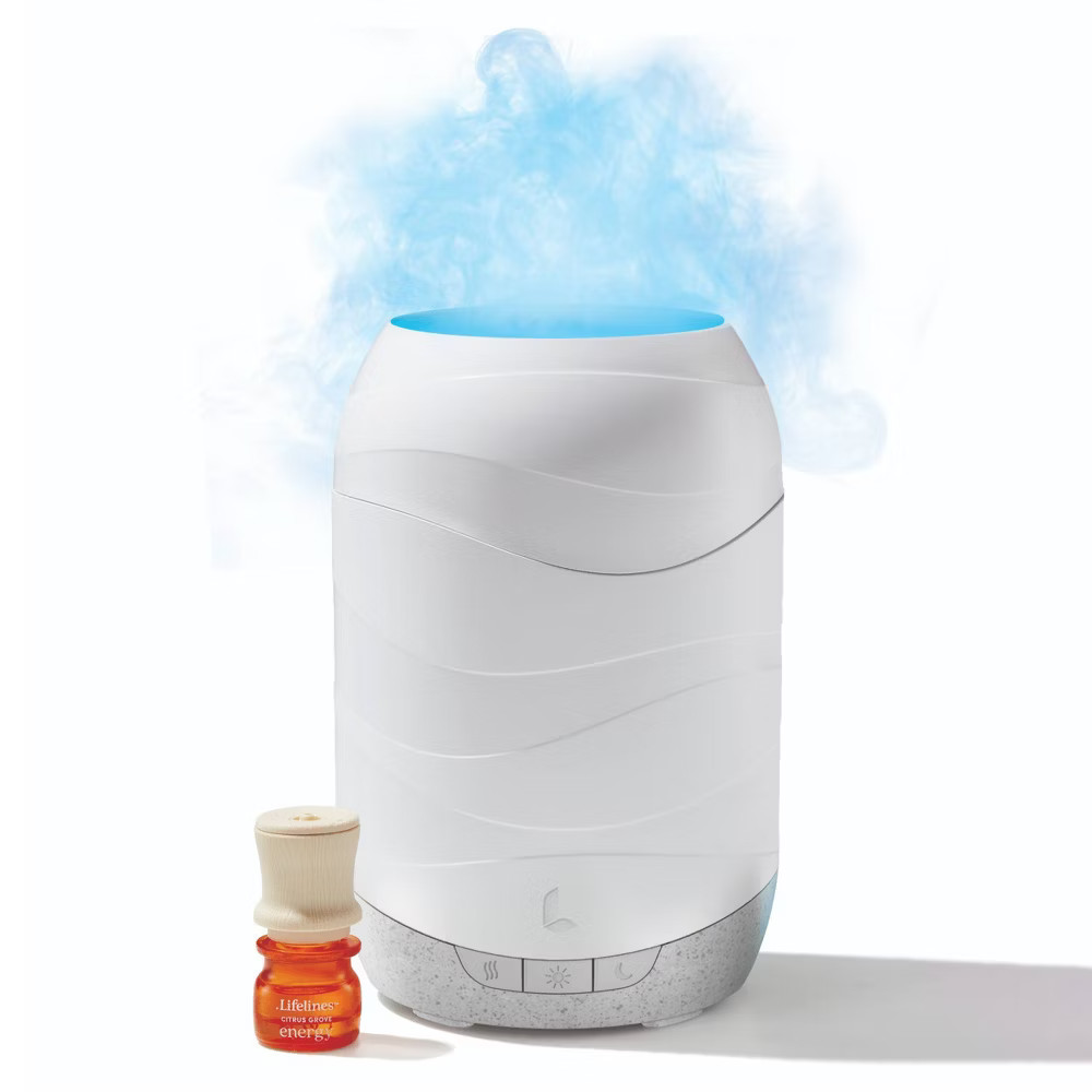 200ml Waves Ultrasonic Diffuser: Lifelines Aromatherapy Light Display