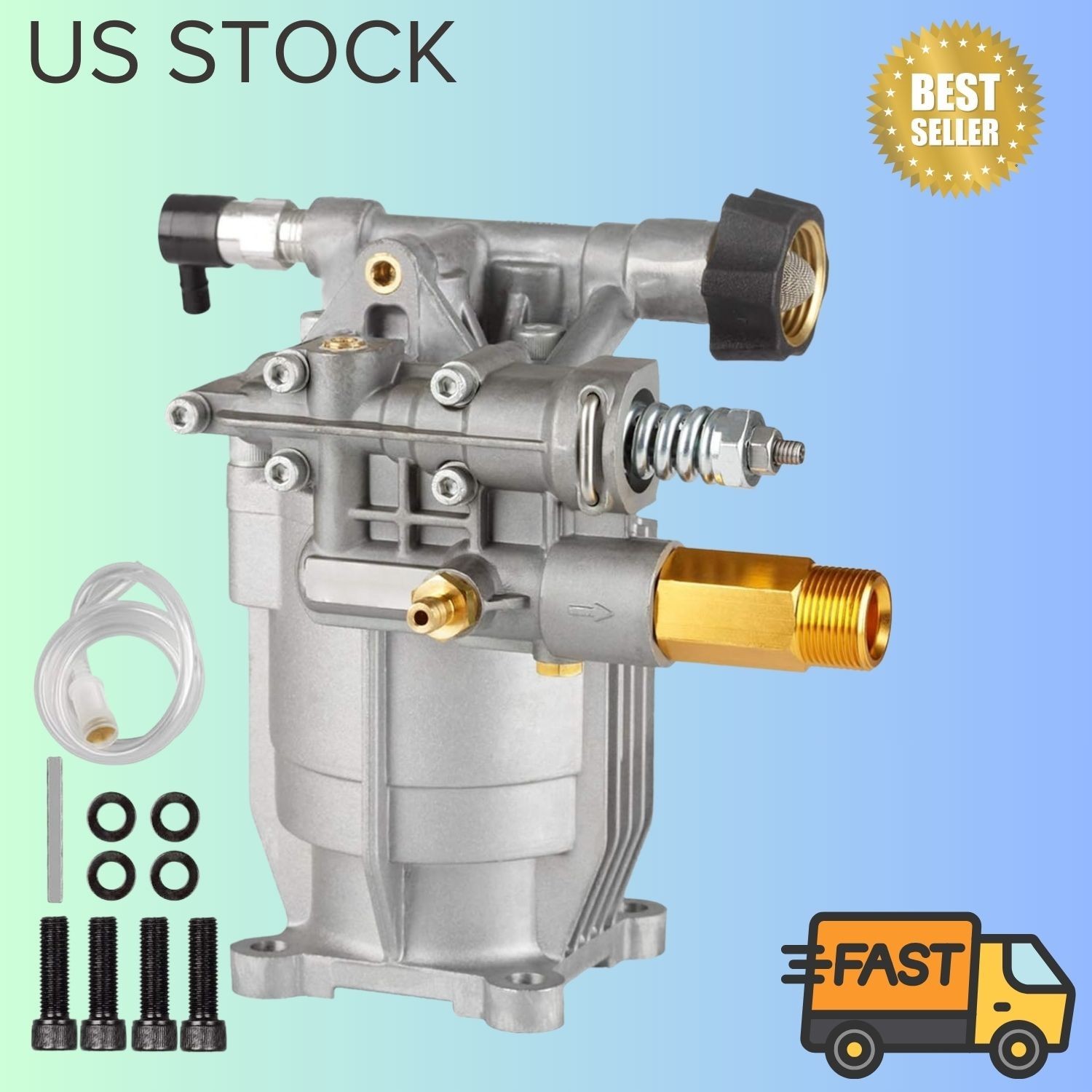 3/4" Shaft Horizontal Pressure Washer Pump, Replacement for Honda gallery
