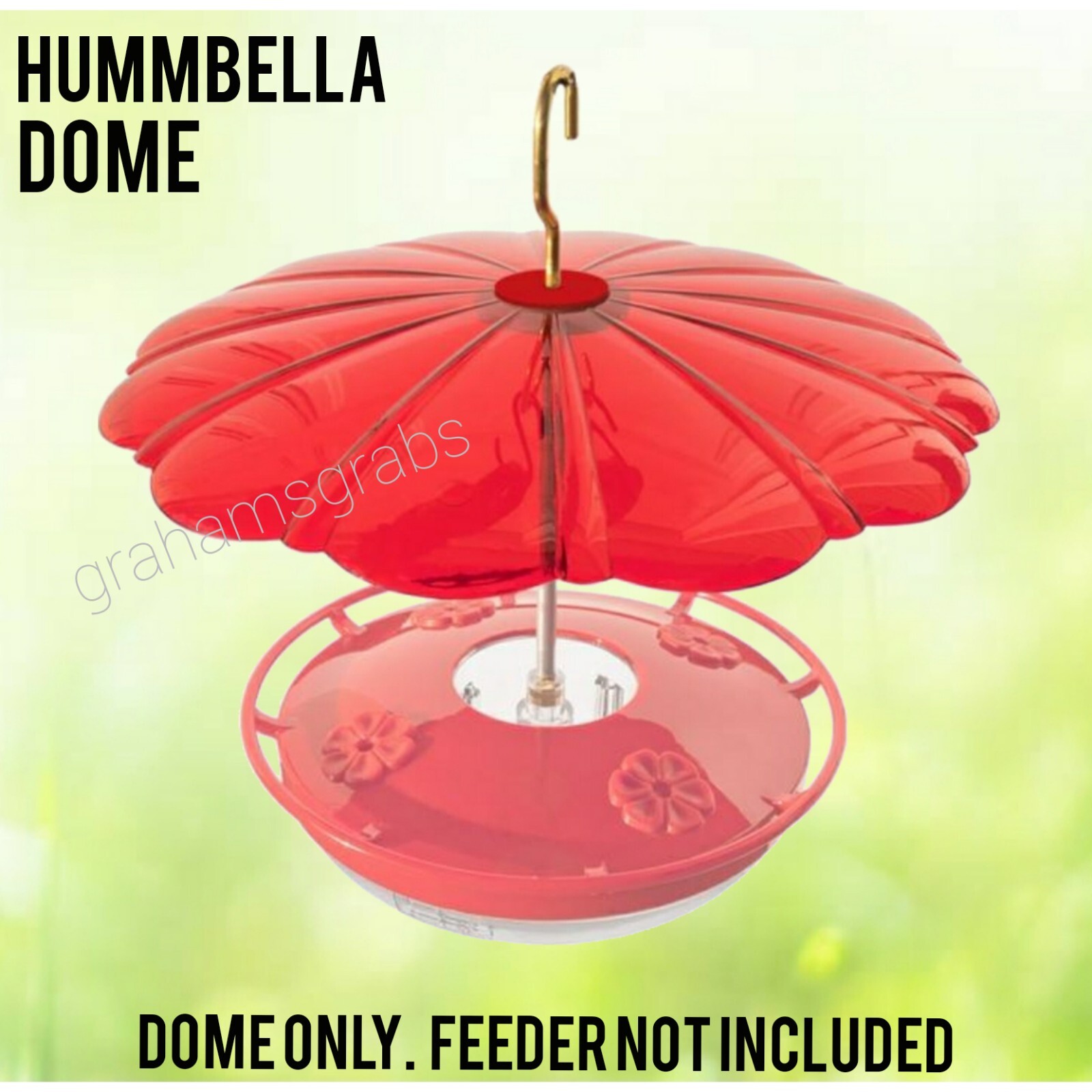 HUMM BELLA HUMMBELLA DOME ACCESSORY FOR HUMMZINGER HUMMINGBIRD FEEDER ASPECTS458 gallery