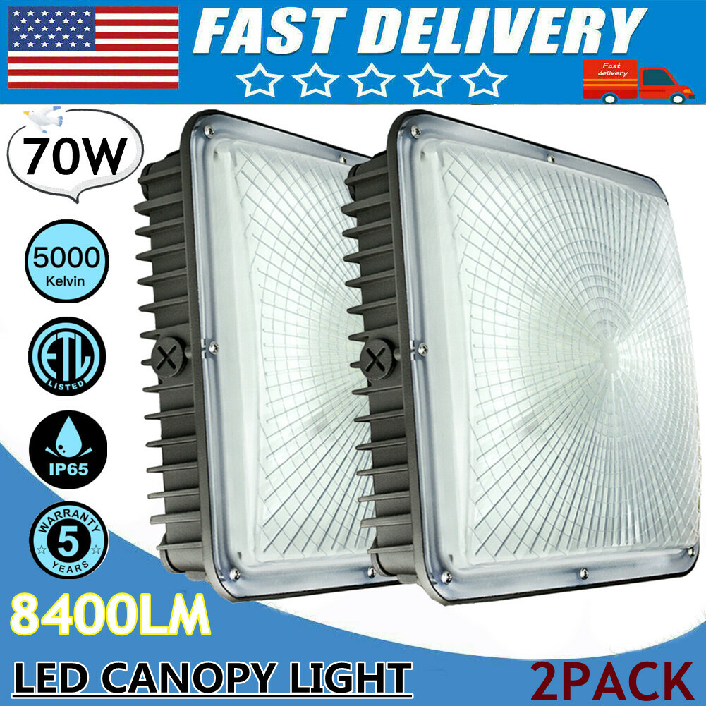 45/70W LED Canopy Light, Outdoor Commercial Light Fixture, 5400Lumen,AC 120-277V gallery