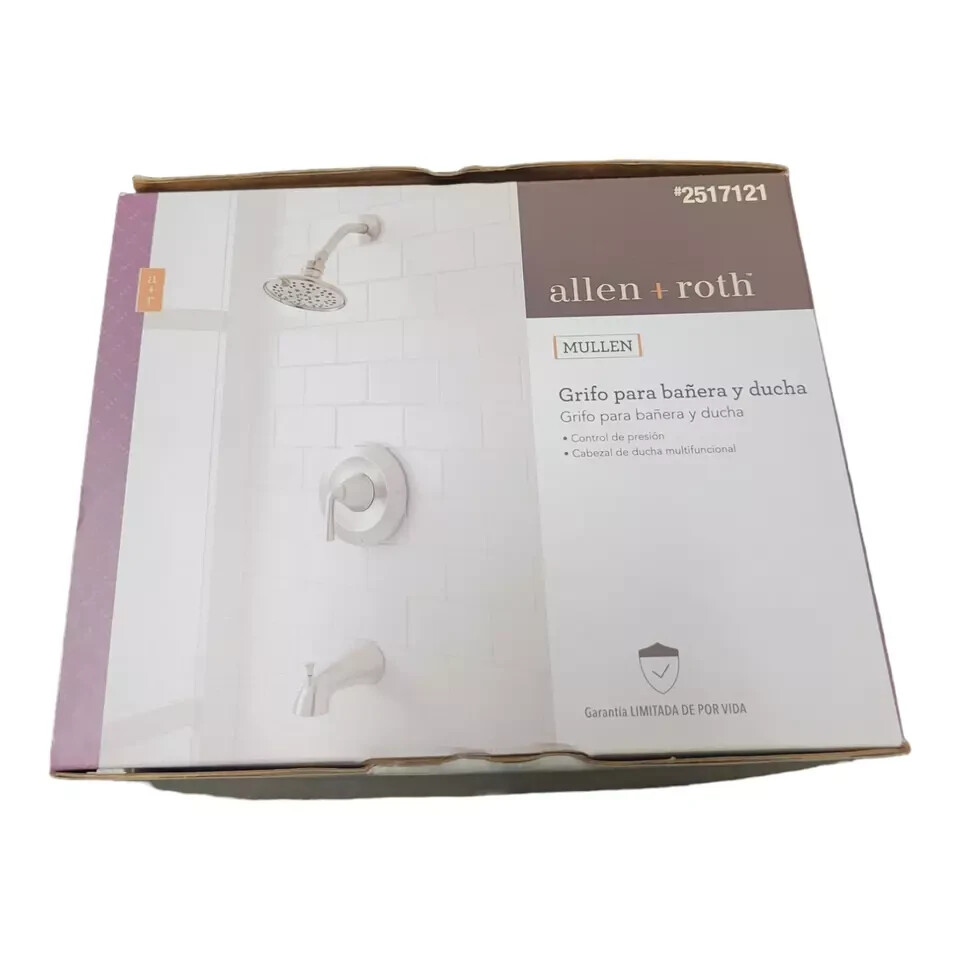 allen + roth Mullen Brushed Nickel 1-handle Faucet Valve Included #2517121 gallery