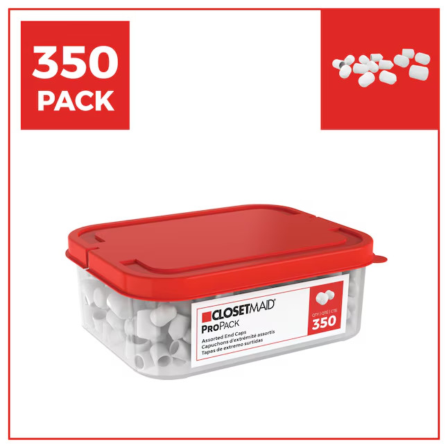 ClosetMaid ProPack 350-Pack Plastic Wire Closet End Cap gallery